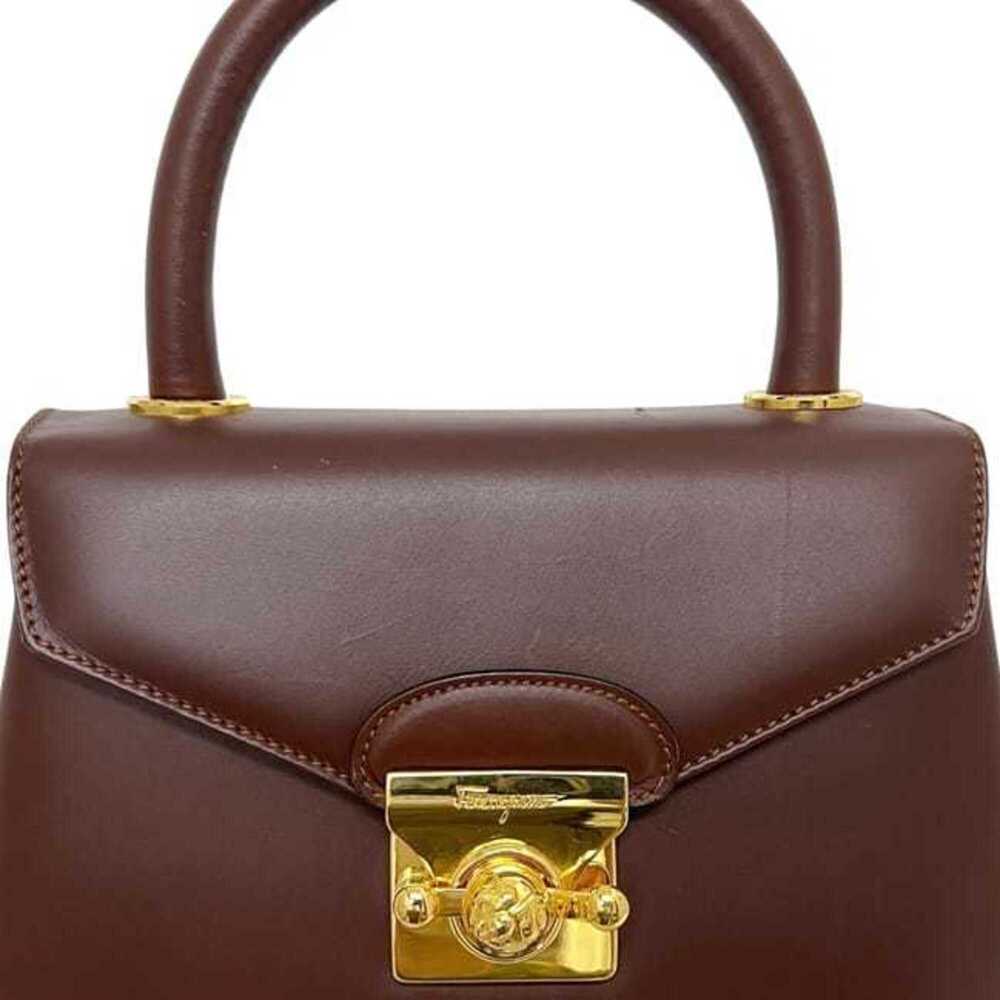 Salvatore Ferragamo Handbag 2-way Shoulder Bag DQ21 1668 Leather Brown Women's - Picture 7 of 10